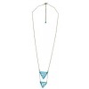 Collier Triangles turquoise