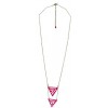 Collier Triangles rose