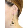 Boucles d'oreilles triangle 