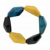 bracelet tagua bleu jaune responsable