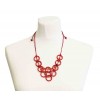 collier tagua rouge 