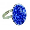 BAGUE EMAILLE BLEUE