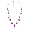 COLLIER CHARMS LILAS
