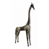 Statuette girafe métal recyclé 