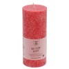BOUGIE PILIER CRYSTAL ROUGE