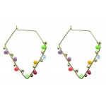 boucles-oreilles-multicolore-perles-verre-coloré-artisanat-equitable-bijou-responsable-artisans-du-monde