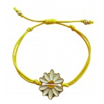 bracelet-jaune-marguerite-fleur-enfant-bijou-artisanat-equitable-coton