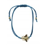 bracelet-cordon-bleu-abeille-doré-equitable