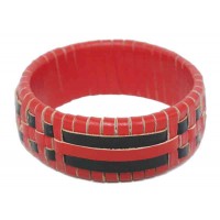 bracelet rouge equitable rotin 