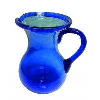 carafe-verre-recyclé-bleu-arts-table-artisanal-equitable
