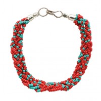bracelet-perles-rouge-turquoise-equitable-bijou-perle-verre