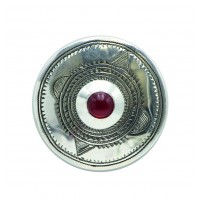 broche-argent-cornaline-bijou-traditionnel-touareg-artisanat-equitable