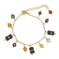 bracelet-doré-perles-coloré-jeans-recyclé-bijou-artisanat-equitable-artisans-du-monde