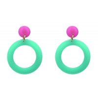 boucles-oreilles-vert-eau-rose-printemps-printanier-été-couleur-commerce-equitable-artisanal