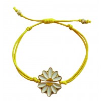 bracelet-jaune-marguerite-fleur-enfant-bijou-artisanat-equitable-coton