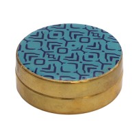 boite-laiton-ronde-bleu-artisanal-equitable-artisans-du-monde