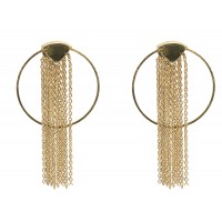 boucles-oreilles-rondes-pendantes-doré-or-chic-soirée-artisanal-equitable-artisans-du-monde