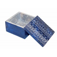 boite bleue pierre savon 