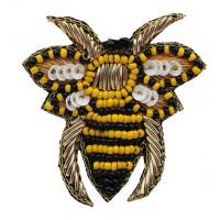 broche-abeille-perles-sequins-artisanat-fait-main