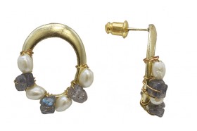 boucles-oreilles-ronde-perles-pierres-artisanal-commerce-equitable-artisans-du-monde