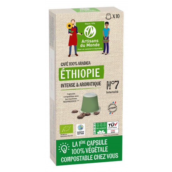 CAPSULES CAFE ETHIOPIE BIO 50G X10 CAPSULES