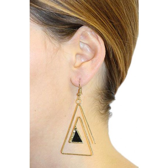 Boucles d'oreilles triangle 