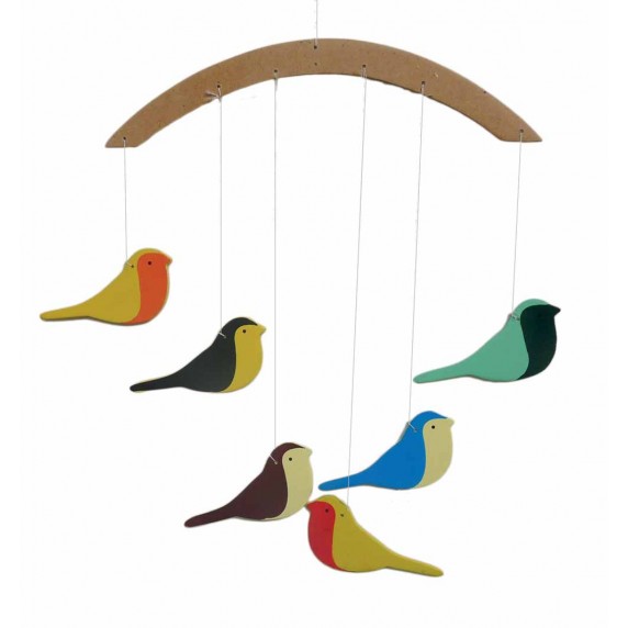 mobile oiseaux commerce equitable enfants