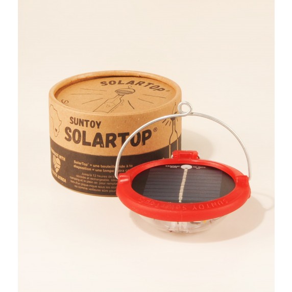 LAMPE SOLAIRE ROUGE